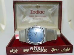 Zodiac Astroquartz Red Dot Nos Watch In Magnificent Condition With Case
