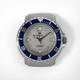 Zodiac Rare NOS 36mm Professional 200m Diving Watch Head Gray Dial Blue Bezel