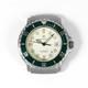 Zodiac Rare NOS 36mm Professional 200m Diving Watch Head White Dial Green Bezel