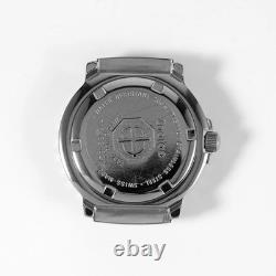 Zodiac Rare NOS 36mm Professional 200m Diving Watch Head White Dial Green Bezel