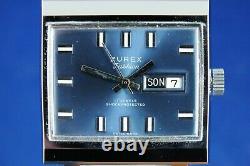 Zurex Wind Up Watch Vintage Swiss Mechanical Cal EB 8491 New Old Stock 1970s