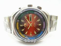 (orange Dial)vintage New Old Stock Orient 21j Auto Men's Watch 80's